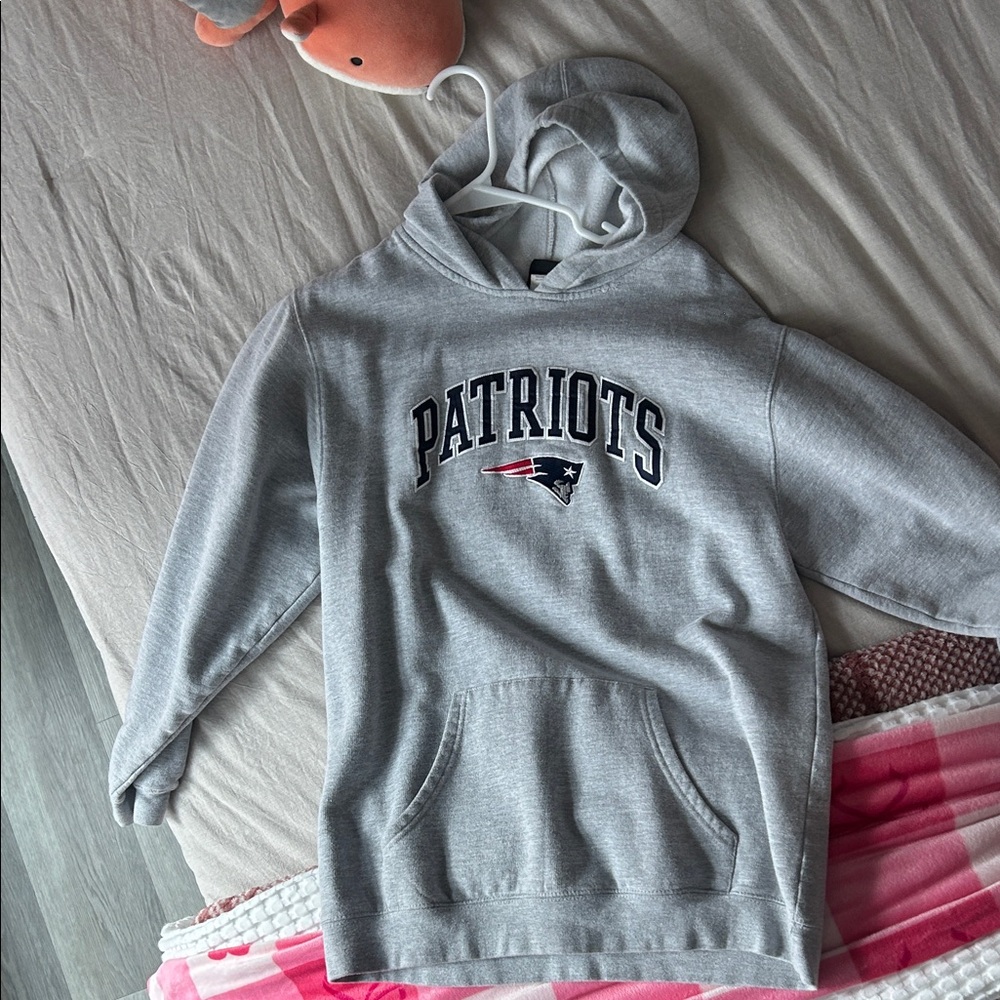 Reebok Gray Patriots Hoodie